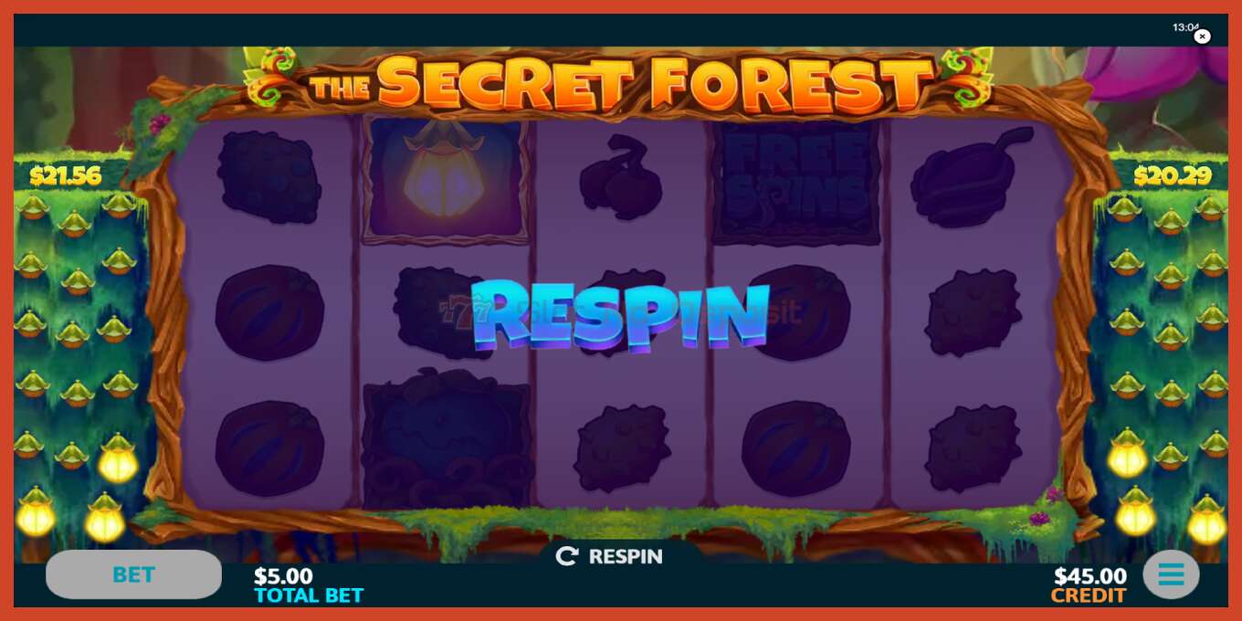 Slot screenshot: The Secret Forest no deposit, number - 2