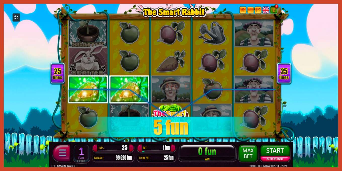 Slot screenshot: The Smart Rabbit no deposit, number - 4