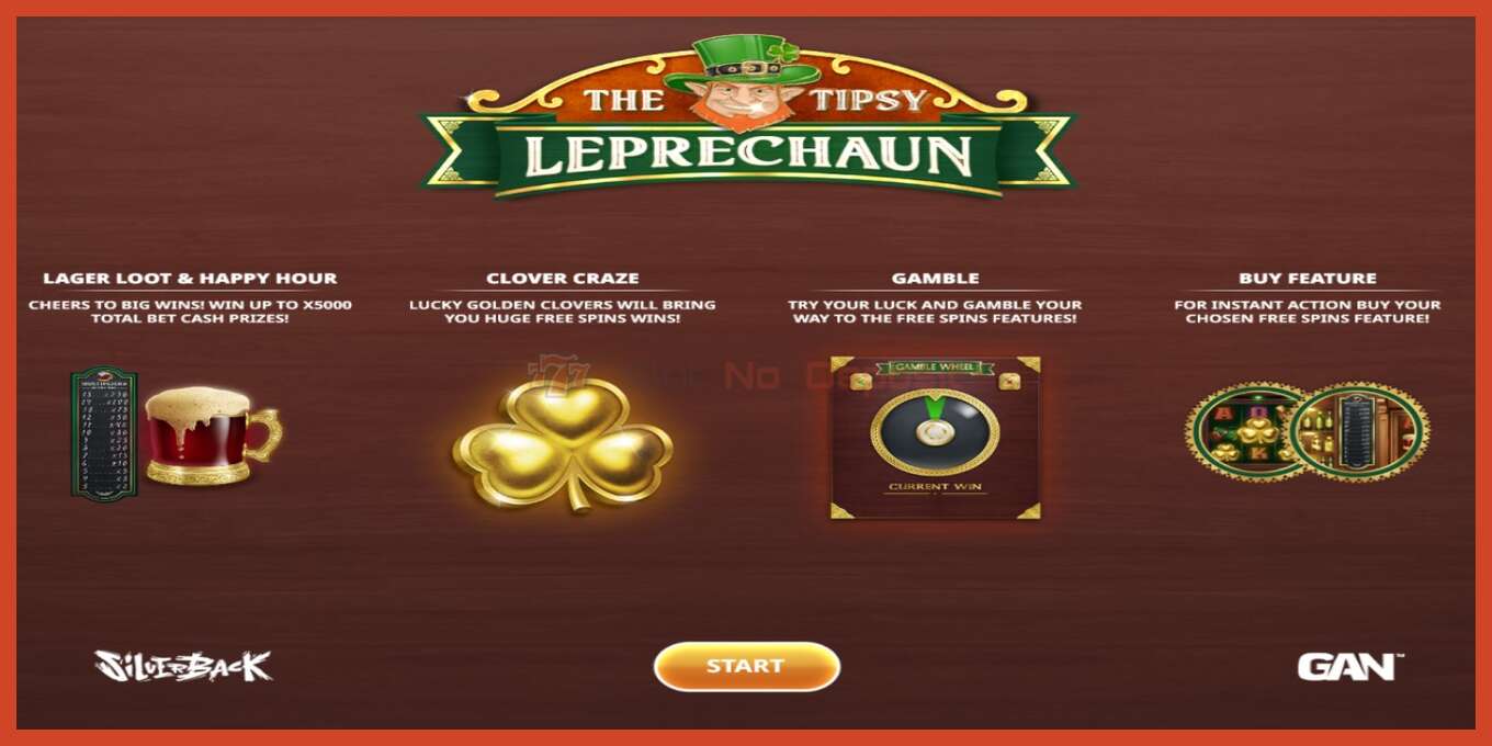 Slot screenshot: The Tipsy Leprechaun no deposit, number - 1