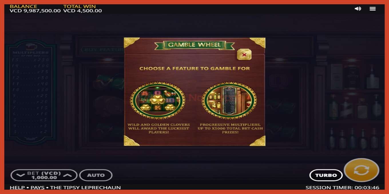 Slot screenshot: The Tipsy Leprechaun no deposit, number - 4