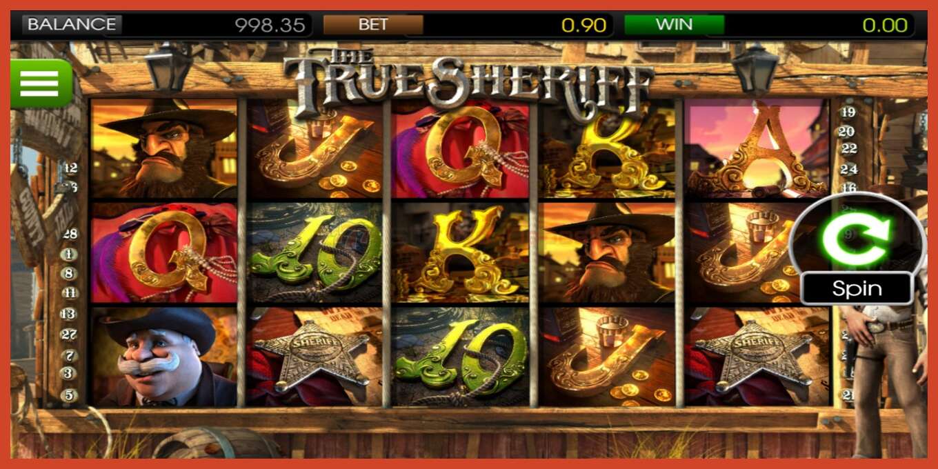 Slot screenshot: The True Sheriff no deposit, number - 1