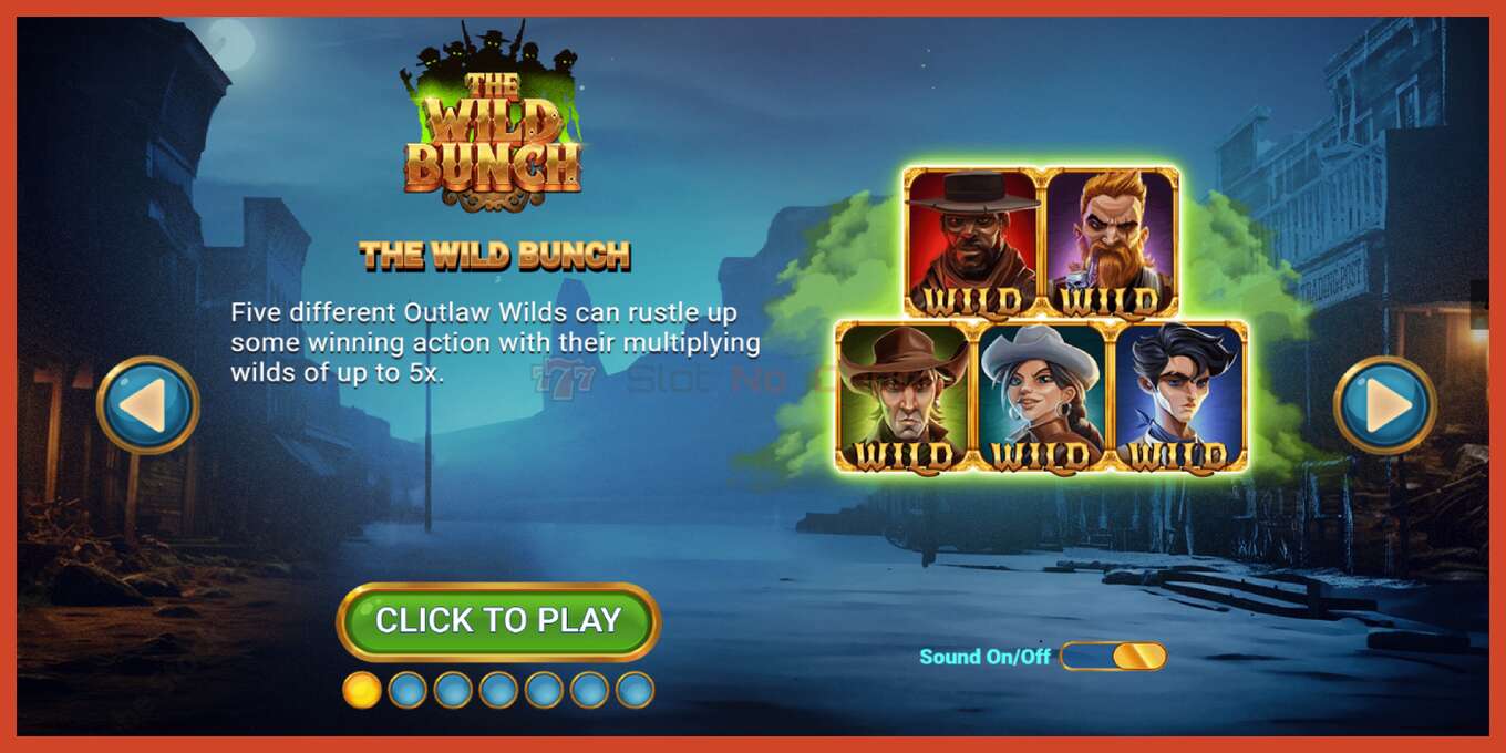 Slot screenshot: The Wild Bunch no deposit, number - 1