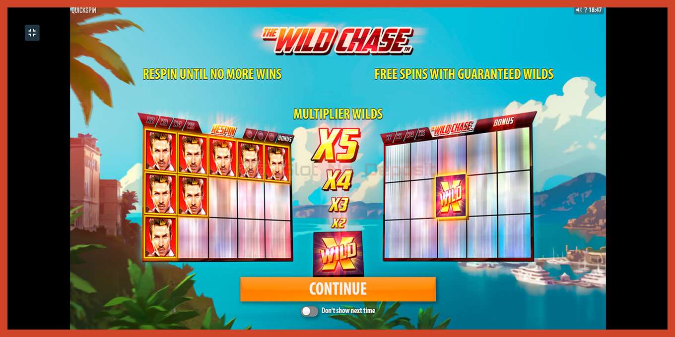 Slot screenshot: The Wild Chase no deposit, number - 1