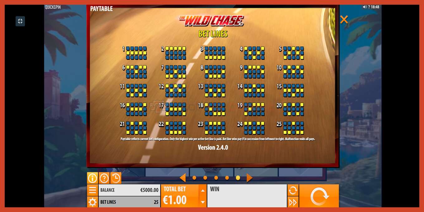 Slot screenshot: The Wild Chase no deposit, number - 5