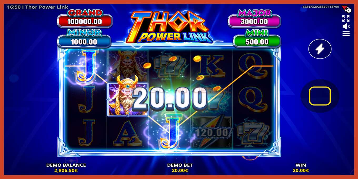 Slot skrinshoti: Thor Power Link depozit yoq, raqam - 5