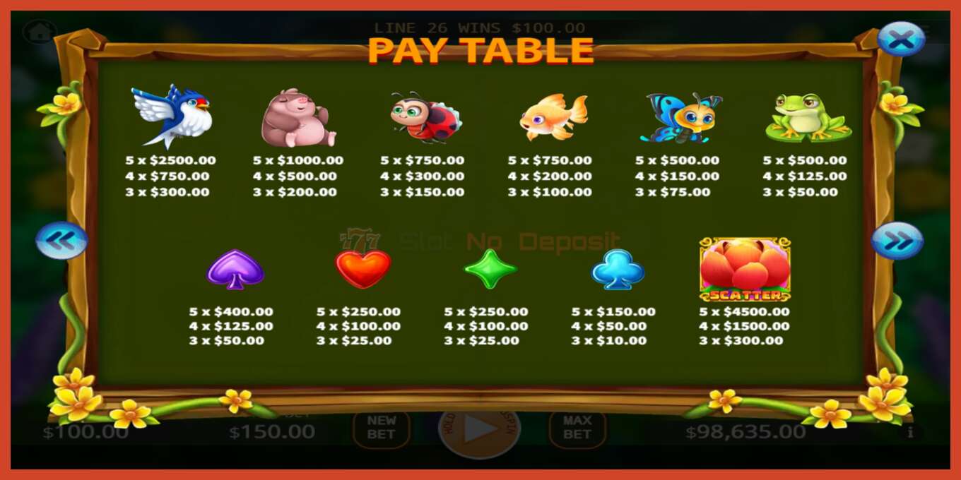 Slot screenshot: Thumbelina no deposit, number - 3