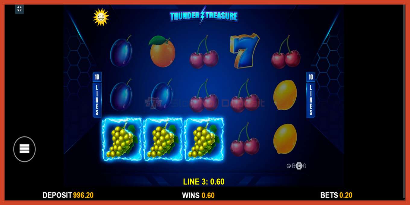 Slot screenshot: Thunder Treasure no deposit, number - 4