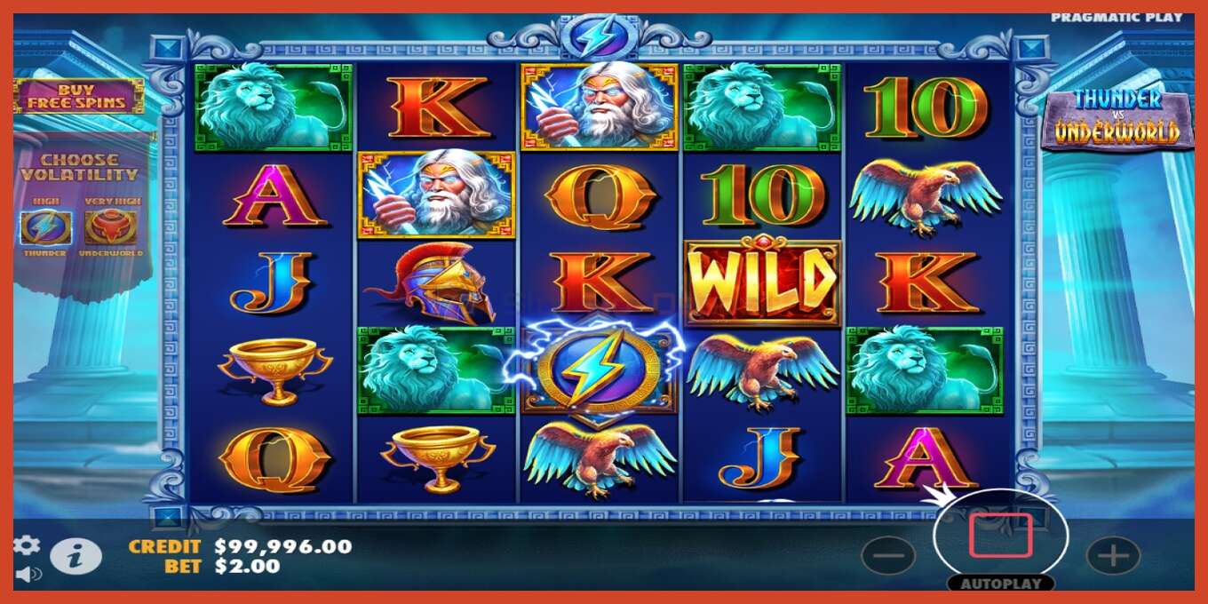 Slot skrinshoti: Thunder vs Underworld depozit yoq, raqam - 2