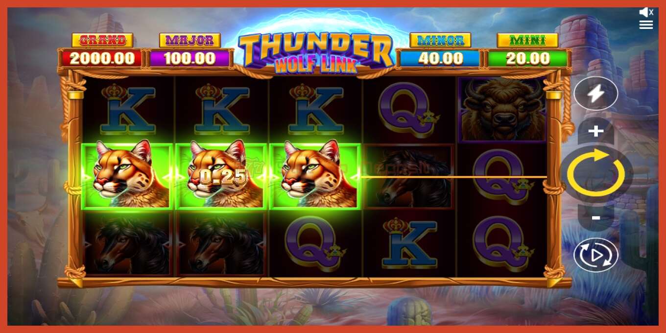 Slot screenshot: Thunder Wolf Link no deposit, number - 3