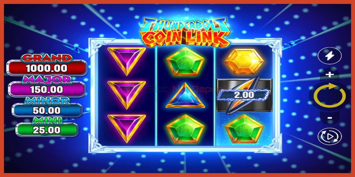 Slot скриншоту: Thunderbolt Coin Link депозит жок, саны - 3