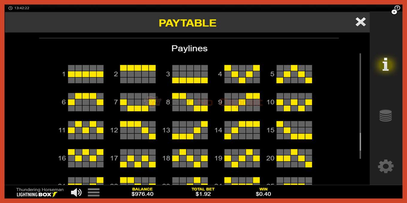 Скриншот слота: Thundering Horseman без депозита, номер - 6