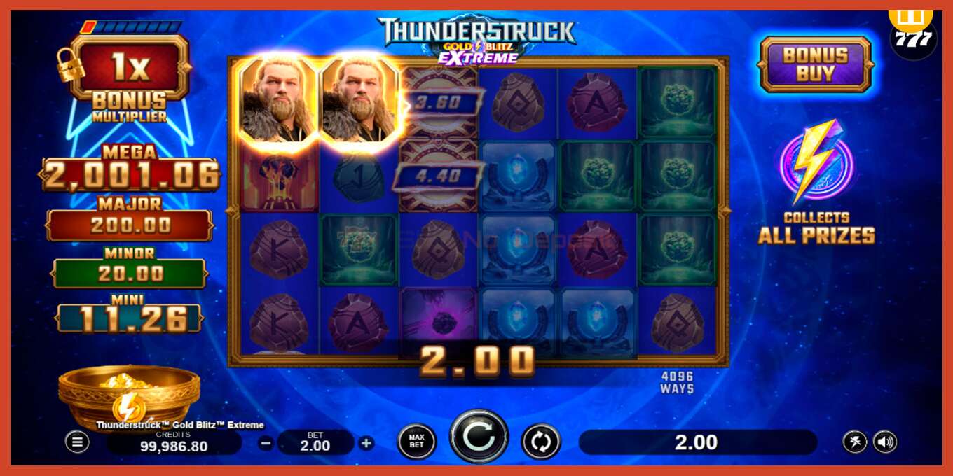 រូបថតអេក្រង់រន្ធ: Thunderstruck Gold Blitz Extreme គ្មានប្រាក់កក់, លេខ - 4