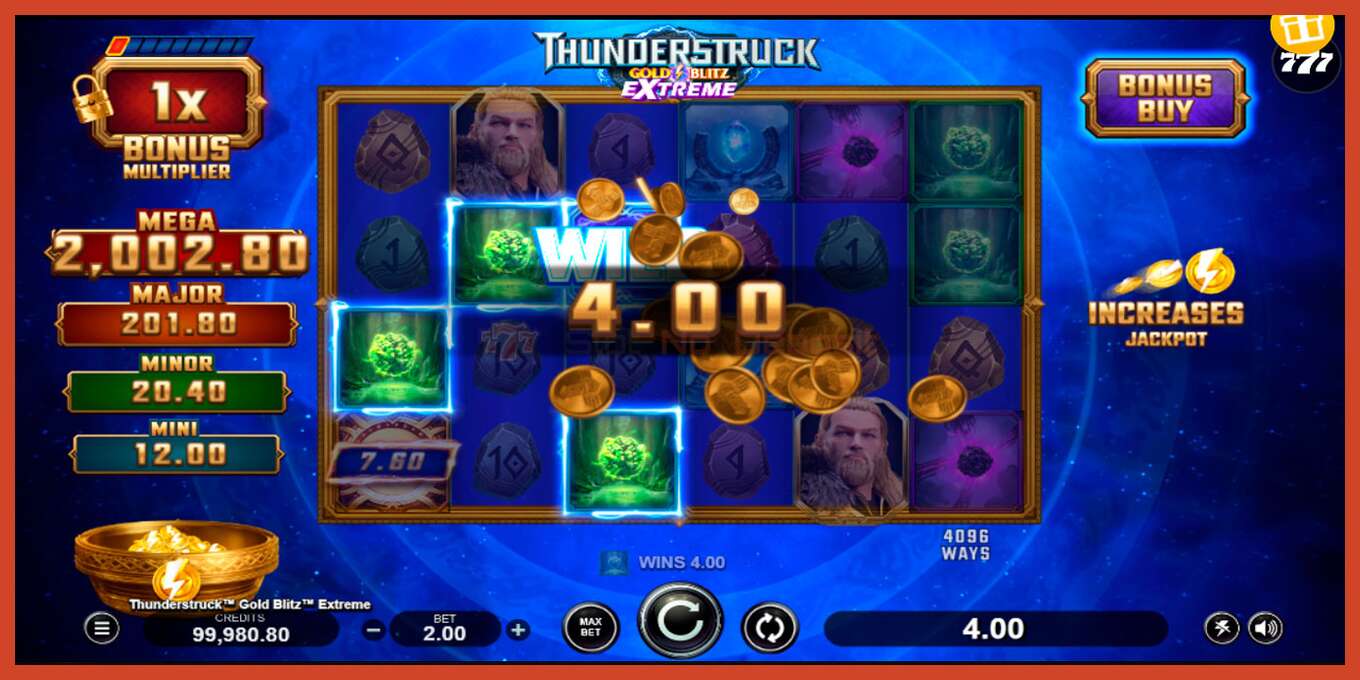 រូបថតអេក្រង់រន្ធ: Thunderstruck Gold Blitz Extreme គ្មានប្រាក់កក់, លេខ - 5