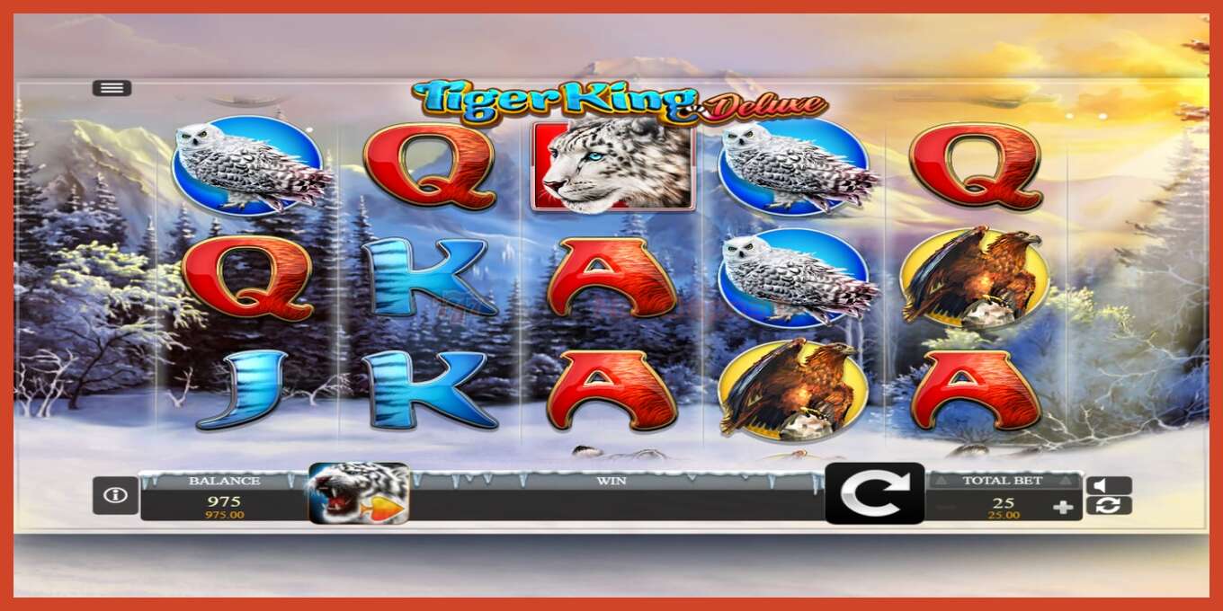 Slot screenshot: Tiger King Deluxe no deposit, number - 2