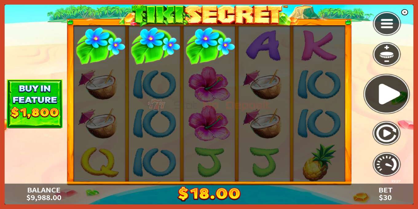 Slot තිර රුවක්: Tiki Secret තැන්පතු නැත, අංකය - 3