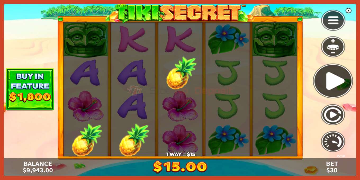 Slot තිර රුවක්: Tiki Secret තැන්පතු නැත, අංකය - 4