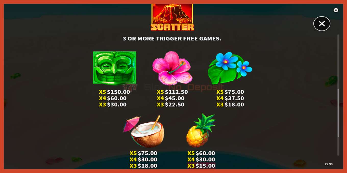 Slot තිර රුවක්: Tiki Secret තැන්පතු නැත, අංකය - 6