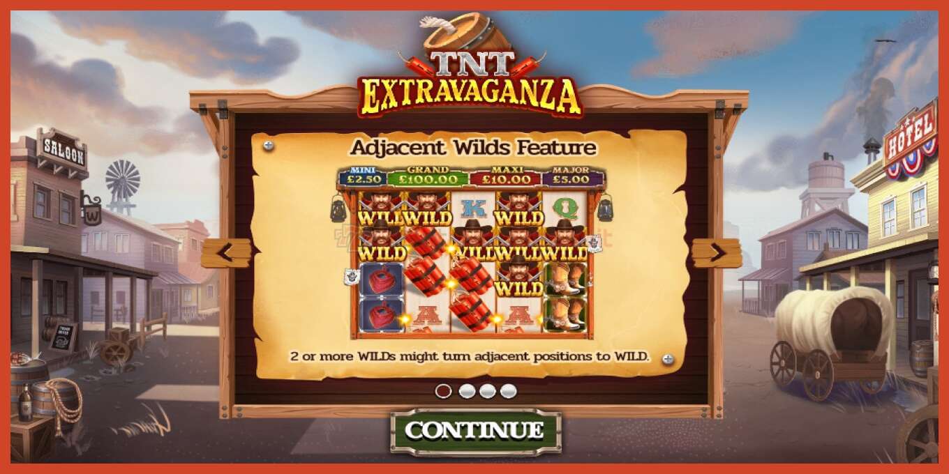 Slot скриншоту: TNT Extravaganza депозит жок, саны - 1