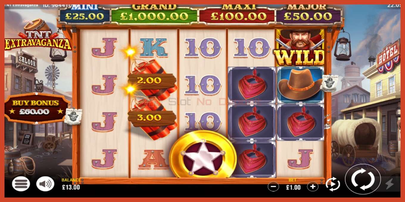 Slot screenshot: TNT Extravaganza no deposit, number - 5