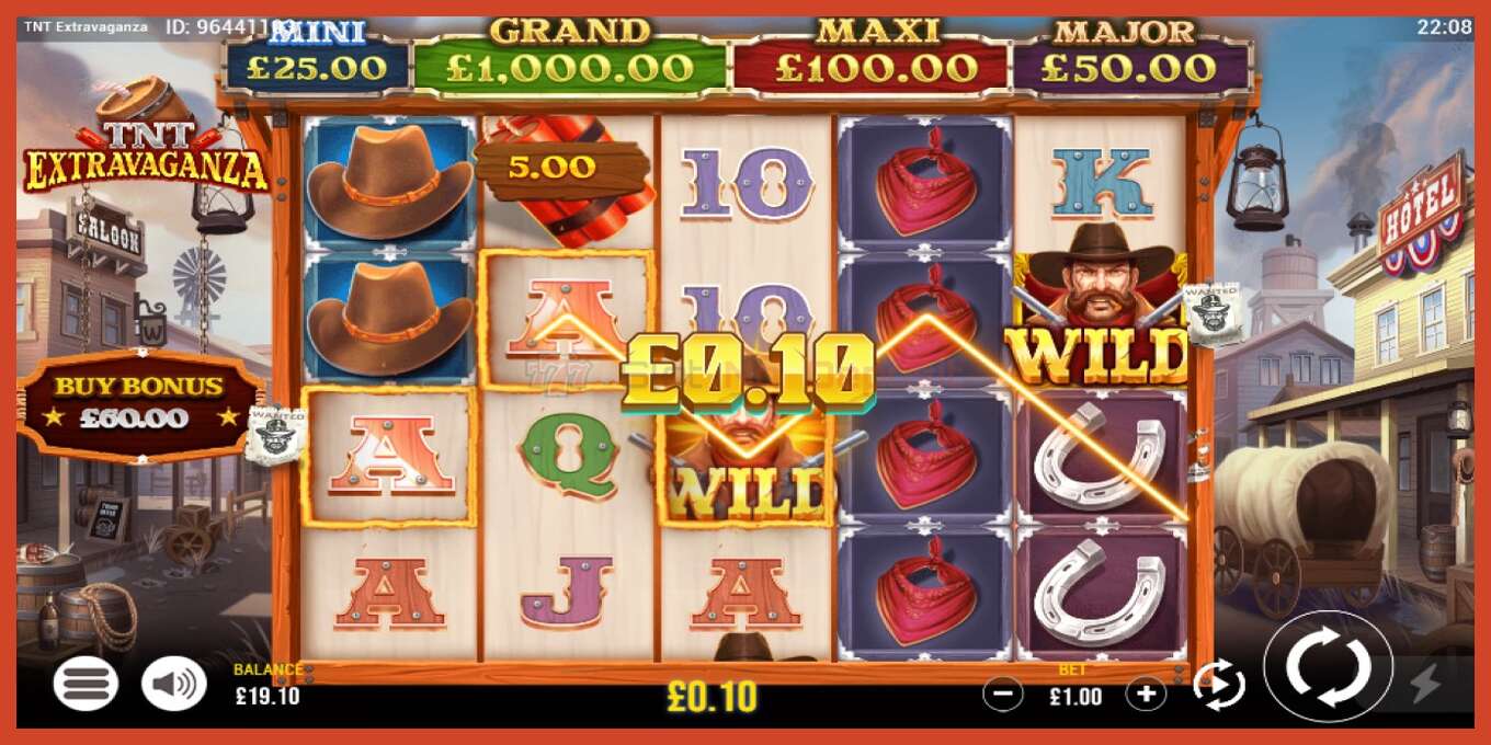 Slot screenshot: TNT Extravaganza no deposit, number - 6