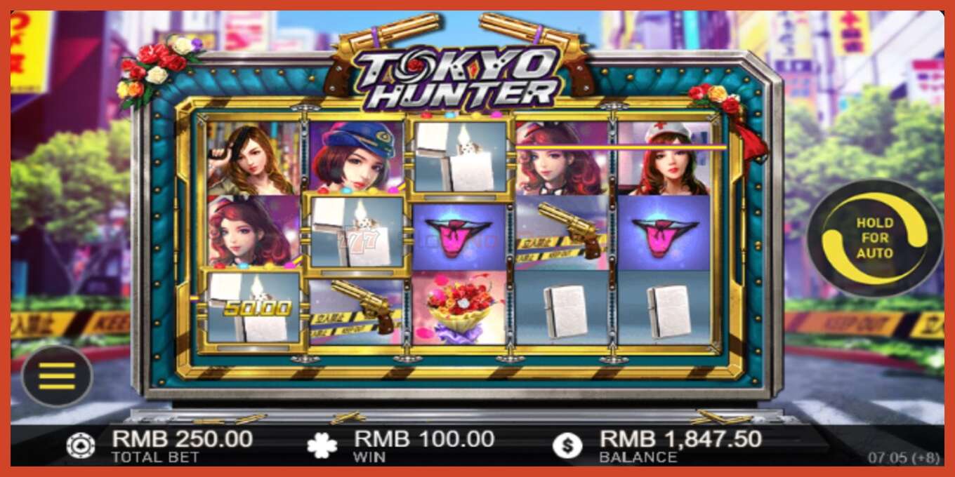 Slot screenshot: Tokyo Hunter no deposit, number - 1