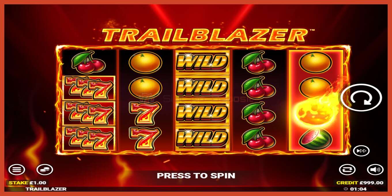 Slot skærmbillede: Trailblazer intet depositum, antal - 2