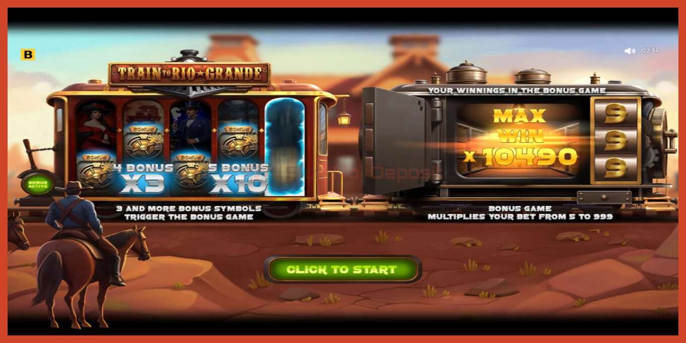 Slot screenshot: Train to Rio Grande bez depozita, broj - 1