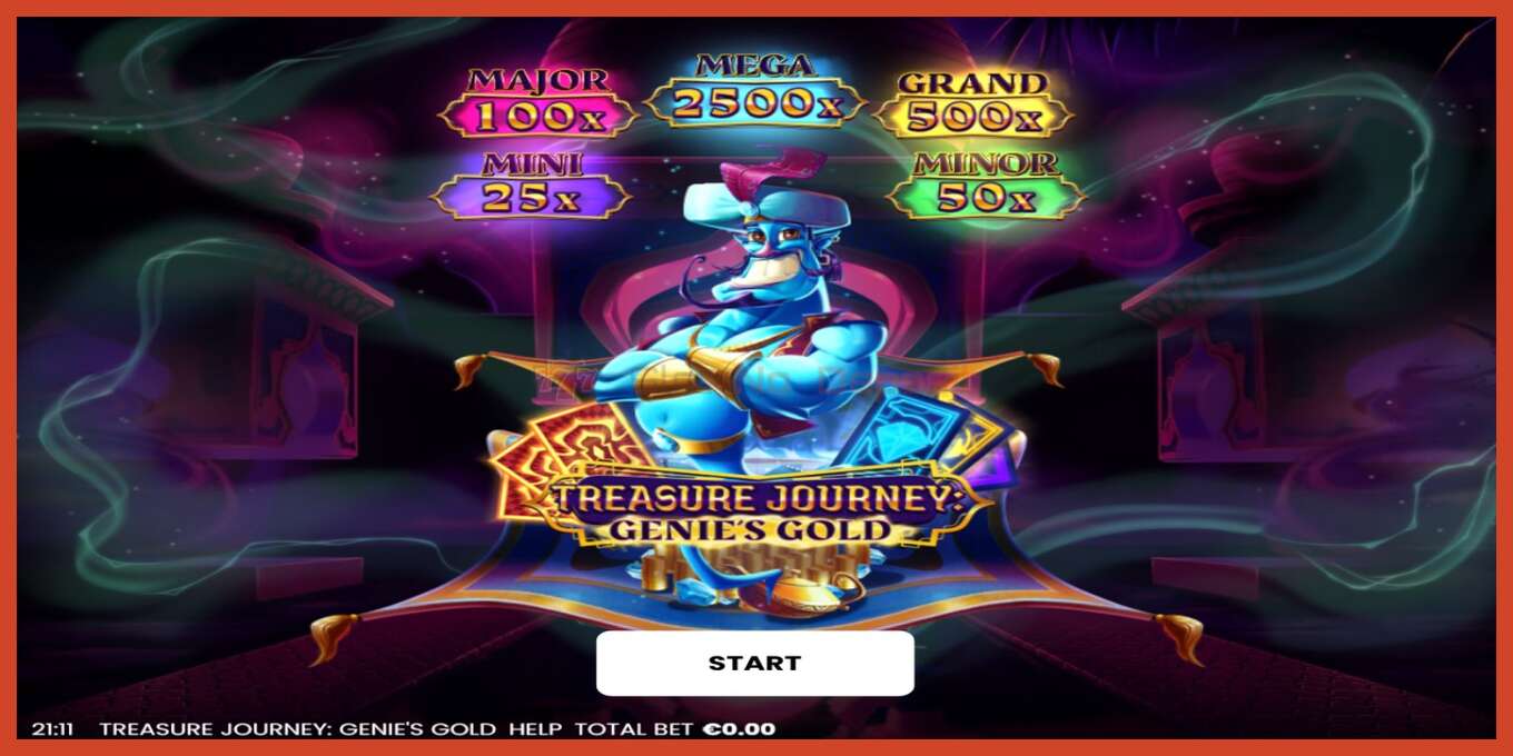 Slot තිර රුවක්: Treasure Journey: Genies Gold තැන්පතු නැත, අංකය - 1