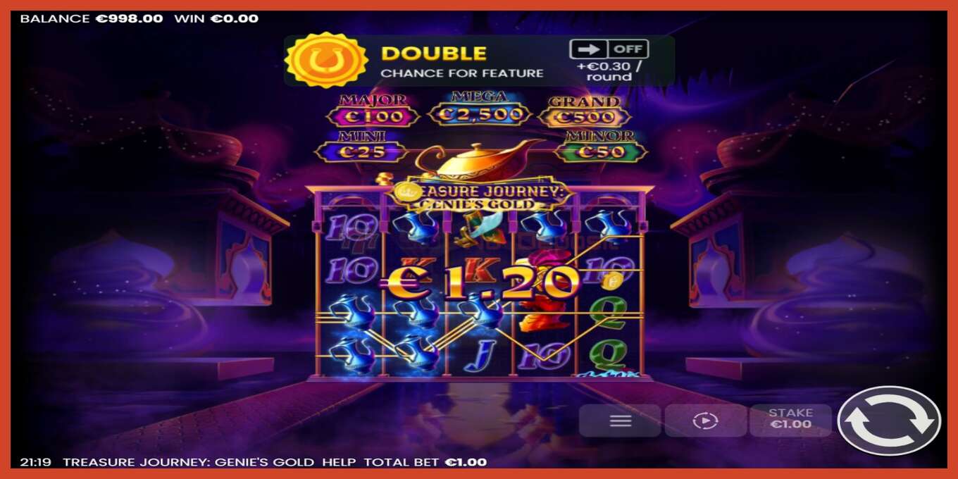 Slot තිර රුවක්: Treasure Journey: Genies Gold තැන්පතු නැත, අංකය - 3