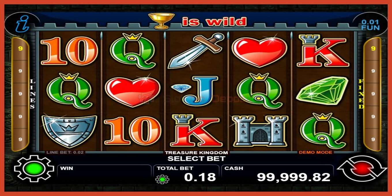 Slot screenshot: Treasure Kingdom no deposit, number - 1