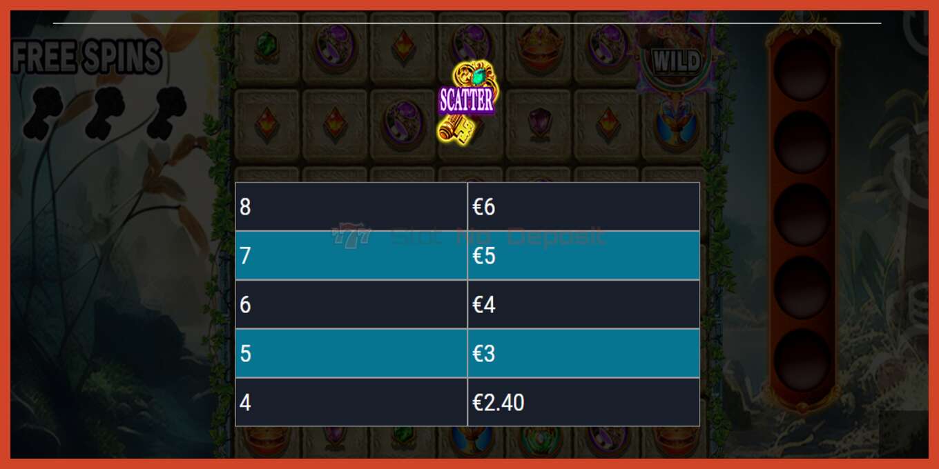 Slot screenshot: Treasure Labyrinth no deposit, number - 7