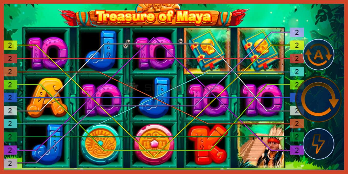 Tangkapan layar slot: Treasure of Maya tidak ada setoran, nomor - 1