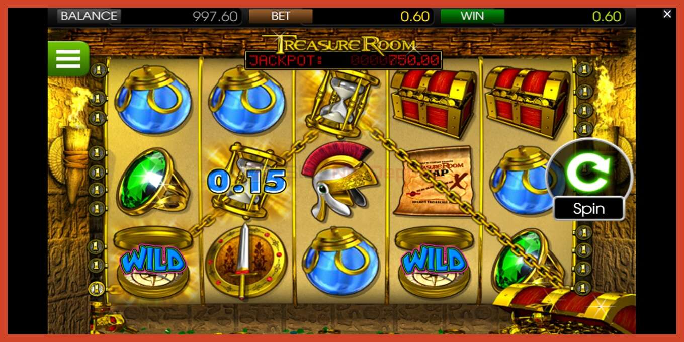 Slot screenshot: Treasure Room no deposit, number - 3