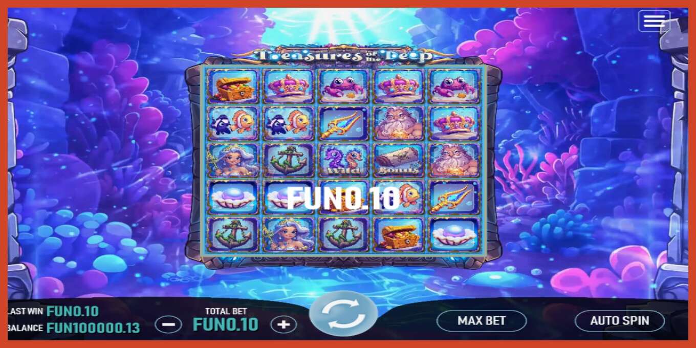 Slot screenshot: Treasures of the Deep no deposit, number - 2