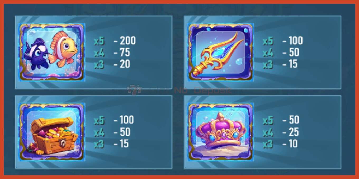 Slot screenshot: Treasures of the Deep no deposit, number - 5