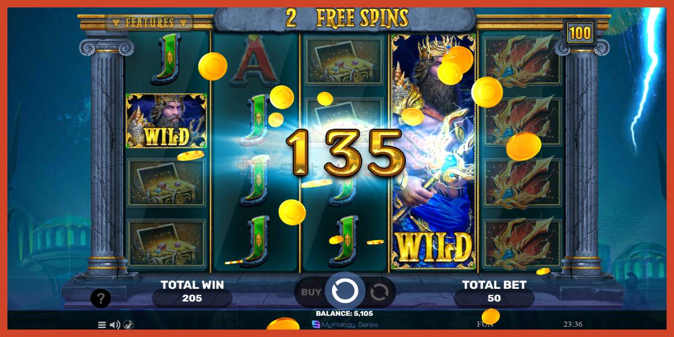 Slot screenshot: Treasures of the Trident no deposit, number - 4