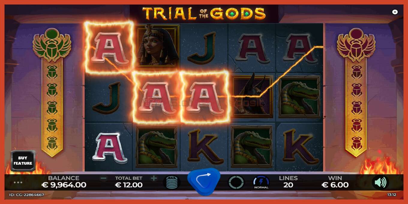 Slot screenshot: Trial of the Gods no deposit, number - 3