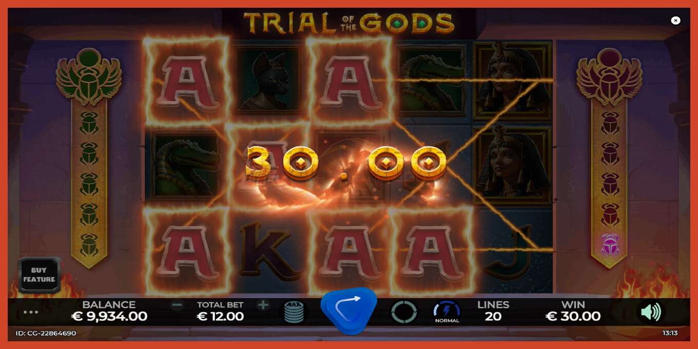 Slot screenshot: Trial of the Gods no deposit, number - 4