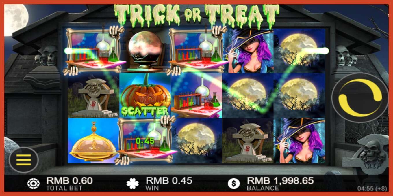 Slot screenshot: Trick or Treats no deposit, number - 2