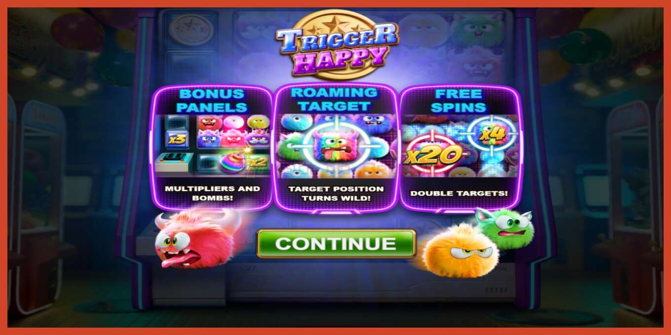 Slot screenshot: Trigger Happy no deposit, number - 1