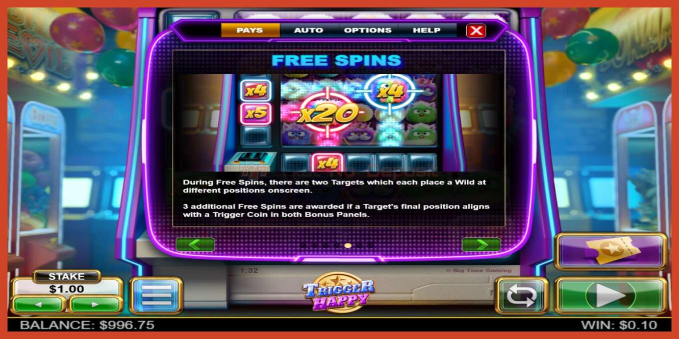 Slot screenshot: Trigger Happy no deposit, number - 6