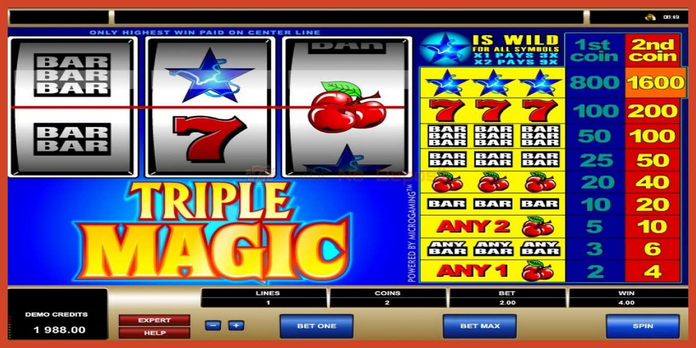 Slot screenshot: Triple Magic hakuna amana, nambari - 3