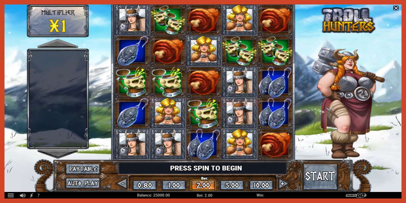 Slot screenshot: Troll Hunters no deposit, number - 2