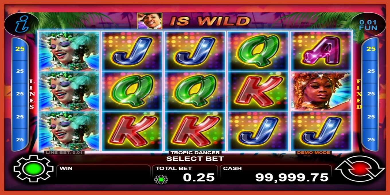 Slot screenshot: Tropic Dancer no deposit, number - 1