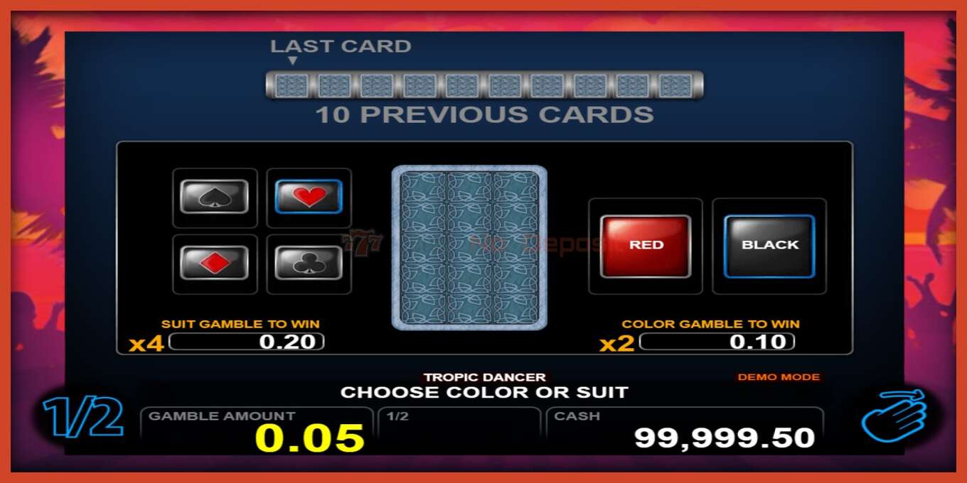 Slot screenshot: Tropic Dancer no deposit, number - 3