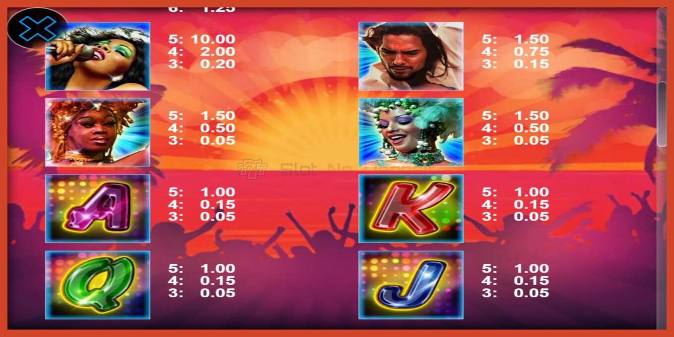 Slot screenshot: Tropic Dancer no deposit, number - 5