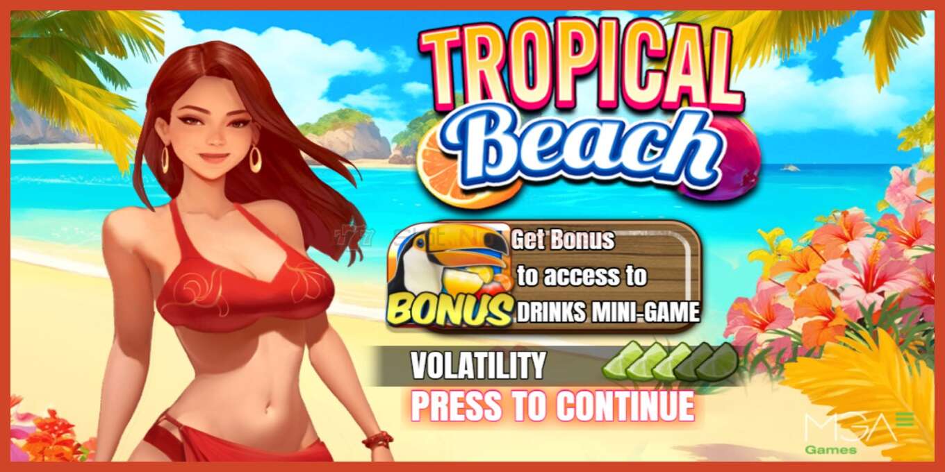 Slot skrinshoti: Tropical Beach depozit yoq, raqam - 1