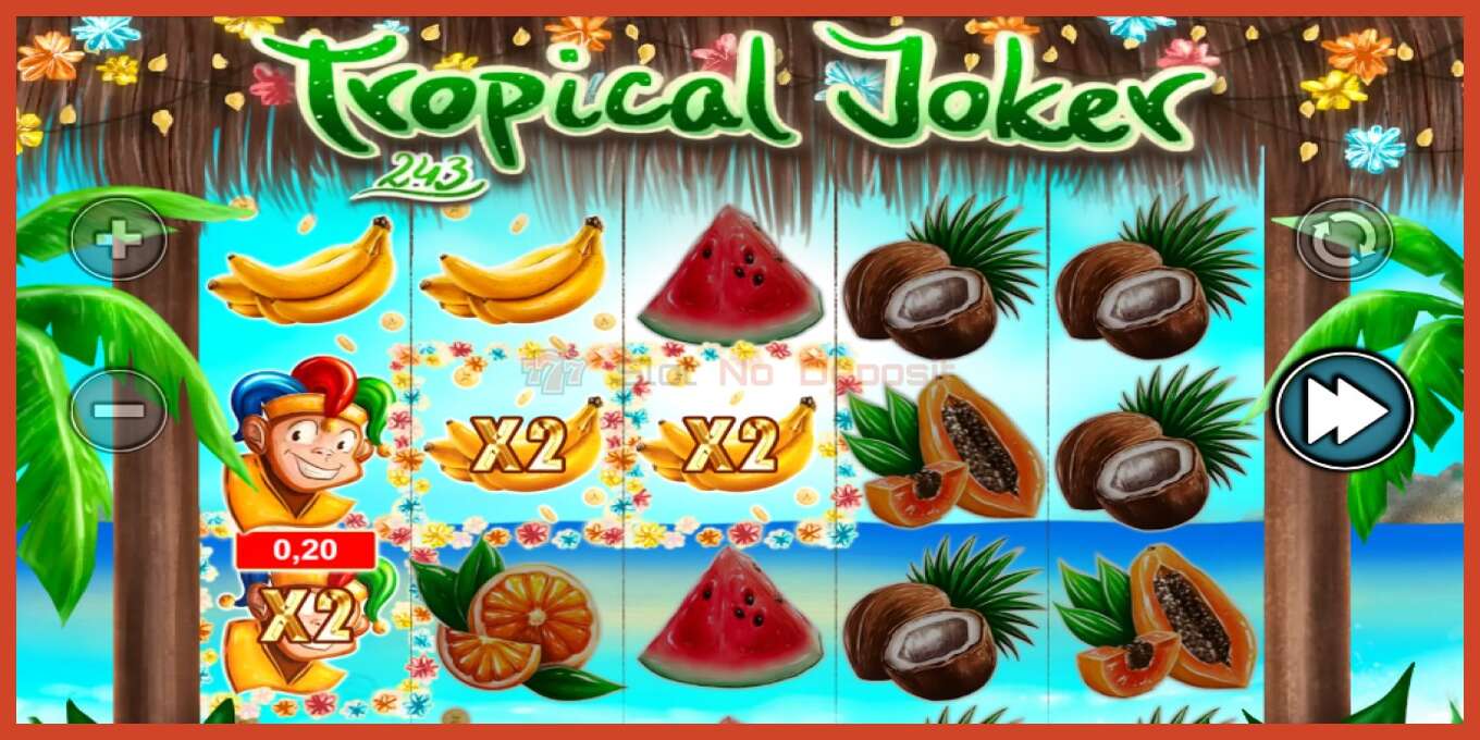 Ảnh chụp màn hình khe: Tropical Joker không có tiền đặt cọc, con số - 4