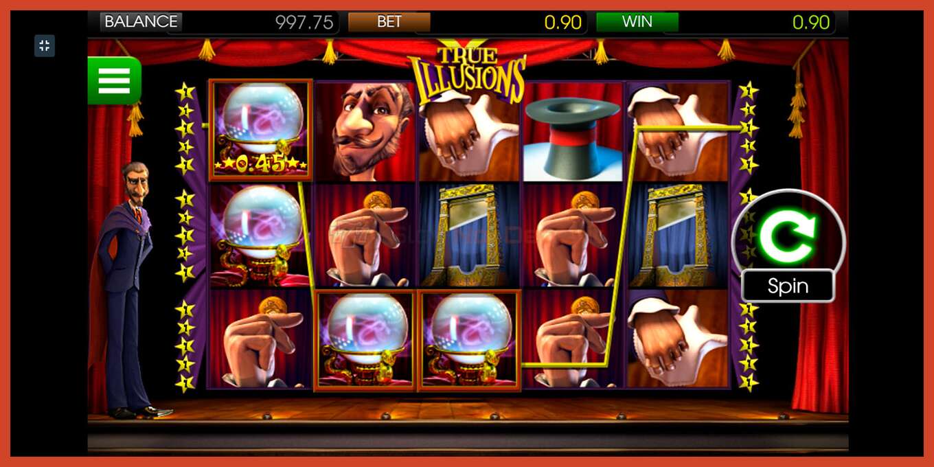 Tangkapan layar slot: True Illusions tidak ada setoran, nomor - 3