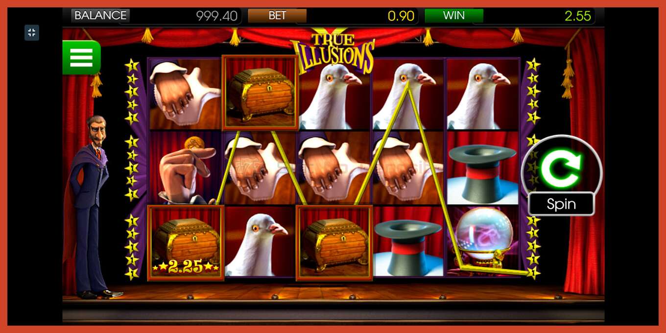 Tangkapan layar slot: True Illusions tidak ada setoran, nomor - 4